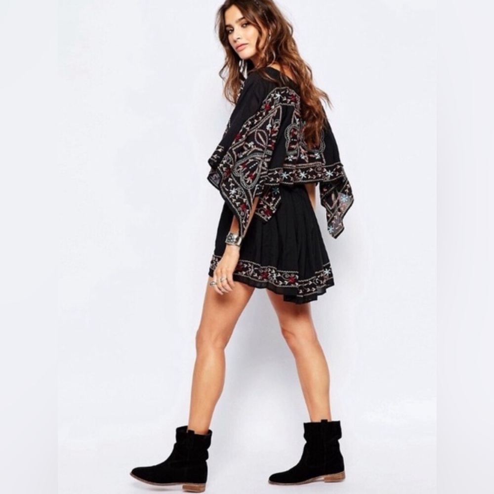 Free People Batiste Frida Embroidered Dress Size Small - Picture 4 of 11